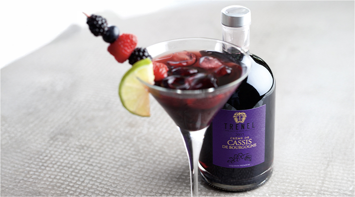 Les crèmes de la maison Trenel en cocktail